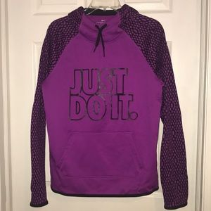 Purple Nike Just Do It Hoodie